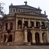 Tonight's beautiful venue, the 'Alte Oper' in Frankfurt, Germany..