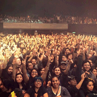  It was very difficult to go on stage last night, after yesterday's tragic news... but thank you Mexico, for being such an incredible audience. Your boundless energy & passion for music reminds me of why I do this... Viva México!! 