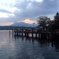  Tonight's gig, on the banks of beautiful Lake Lucerne... 